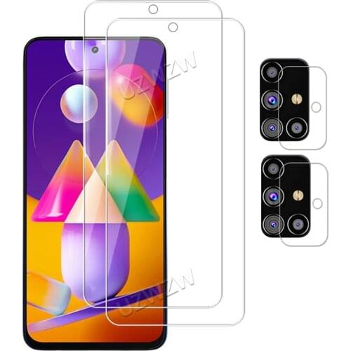 For Samsung Galaxy M31s Camera Lens Film & Tempered Glass Screen Protectors Protective Guard HD Clear