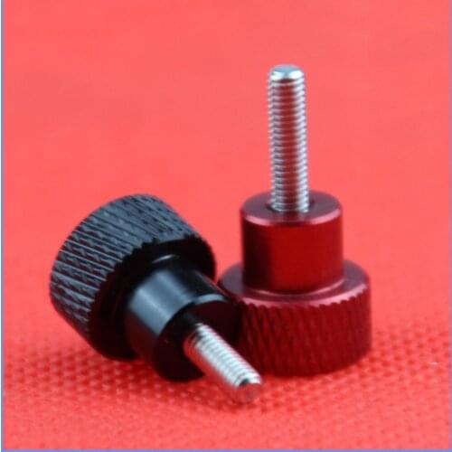 1pcs M6 diameter 20mm aluminum alloy handle stainless steel hand screw high head knurling hand screws 35mm-60mm length