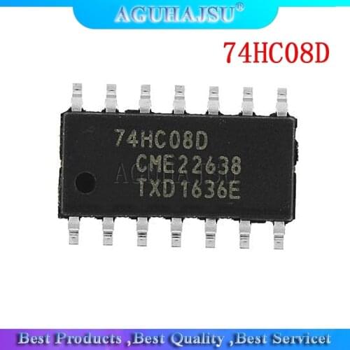 10PCS 74HC08D 74HC08 SOP14 SOP SN74HC08DR SN74HC08 SMD new original