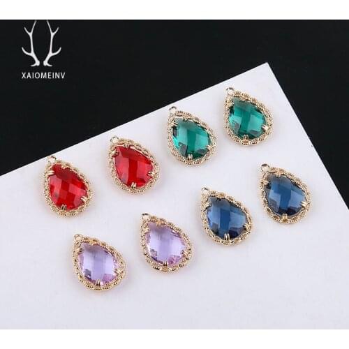 6pcs Fashion Earring For Women Crystal Transparent Lace Water drops Elegant Statement Earrings 2020 Materials Diy Accessories