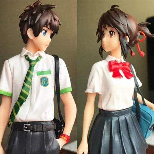 Your Name Anime Figure Tachibana Taki Miyamizu Mitsuha Collection Model Toy Doll Gift For Boyfriend Girlfriend