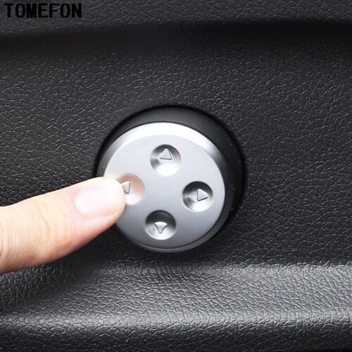 TOMEFON ABS Chrome Seat Adjust Switch Button Cover Panel Trim For Mercedes Benz GLC/CLS/E/C Class W205 W212 W213 Car Accessories