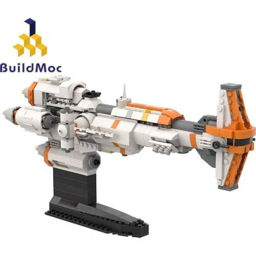 MOC Corvette Micro Fleet Scale Star Series Creative Model Building Blocks Diy Bricks Educational Xmas Gift Kid Toys For Children