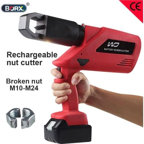 Recharageable nut cutter tool Nut M10 M24 broken machine raw material wire cutting tool