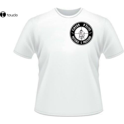 Men Cool Tee Shirt ..:: T-Shirt ::.. Tireur D'Elite - Patience Et Precision Tir Fft Sniper Pgm Acog Summer T-Shirt