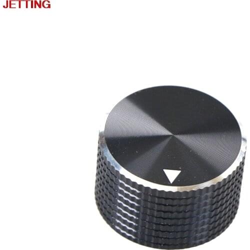 New Dia Black Aluminum Rotary Control Potentiometer Knob 25mm x 15.5mm High Quality
