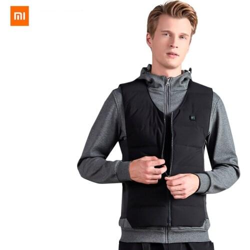 Youpin Rechargeable down jacket mens electric heating winter smart heating vest womens heating temperature control down vest