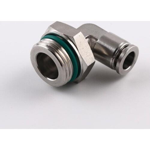 Tube size 8mm-3/8 PT thread pneumatic stainless steel 316 push in swivel elbow fitting