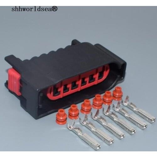Shhworldsea 6 pin 1.5mm for Volvo for Ford 1.6TDCI Accelerator Throttle Plug car Waterproof Automotive Connector E-5509-001
