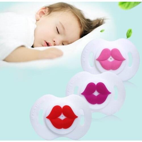 Unisex Newborn Casual Pacifier Baby Mouth Silicone Cute Strengthen Able Infants Soother To Lip Baby Gums Pacifier