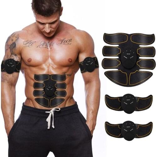 EMS Abdominal Muscle Training Device 8-point Pad ABS Arms Stimulator Muscle Toner for Workout Fitness Equipment