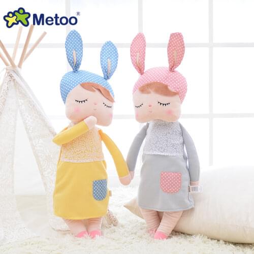 With original paper bag Metoo angela rabbit 2019 the latest style original Genuine doll Wear Pattern Skirt Plush for kids gift