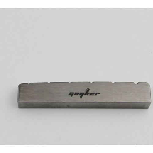 43mm Guitar Titanium Alloy Nut - Pre-Slotted Nuts Replacement Part Compatible with Gibson Les Paul LP Style Electric Guitar