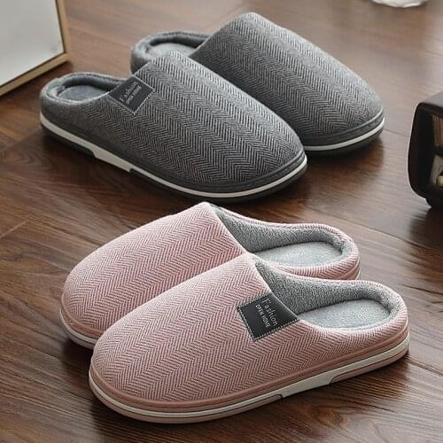 Women Home Slippers Shape Shoes Non-slip Soft Winter Warm Plush House Slippers Indoor Bedroom Couples Shoes Plus Size MTX122