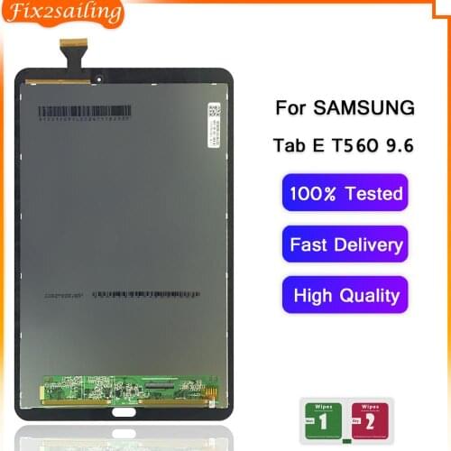 LCD Display Touch Screen Digitizer Sensors Assembly Panel Replacement For Samsung GALAXY Tab E 9.6 SM-T560 T560 SM-T561 9.6"