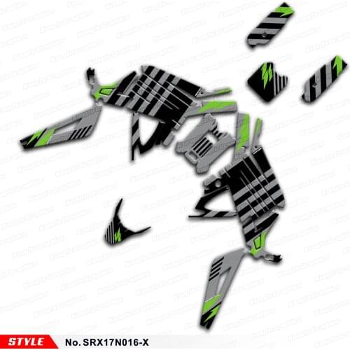 Aftermarket Vinyl Sticker Pack Personalized Graphics for Sur-Ron Light Bee X S Electric Bike, Style No.SRX17N016-X