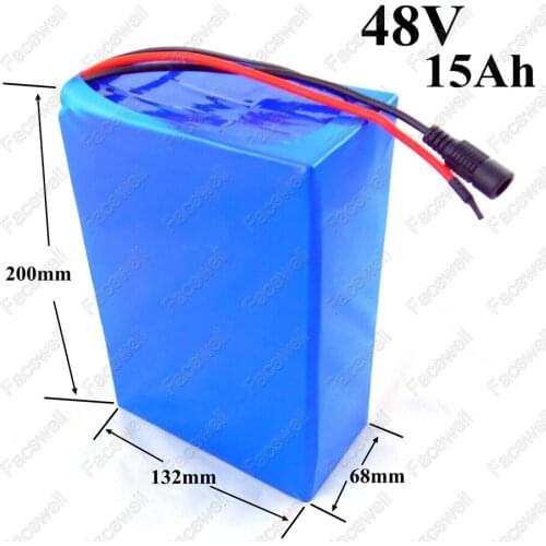 Brand 48v 15ah battery 48v li-ion battery 750w 350w electric bike battery 48v 15ah moteur ebike 500w battery pack 48v + Charger