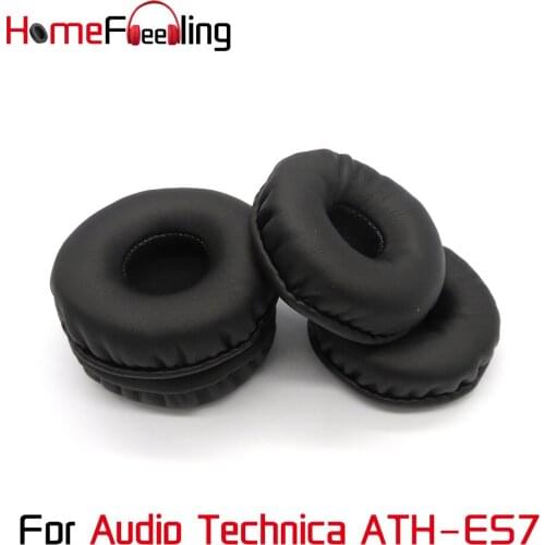 Homefeeling Ear Pads for Audio Technica ATH-ES7 Headphones Super Soft Velour Sheepskin Leather Ear Cushions Replacement