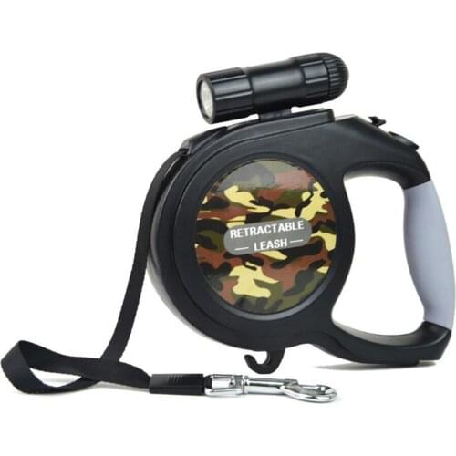 Pet Rope with LED Light 5m Extendable Single Headed Dog Chain Hand Holding Dog leash Dog Rope for Medium Dog Rope Belt