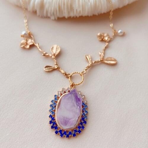 CCijiNG High Quality Amethyst Branch Shell Flower Full Luster Glamour Radiant Reject Ordinary MY3999
