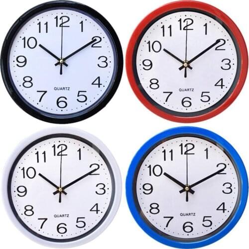 Fashion Simplicity Round Wall Clock Quartz Silent Sweep Home Bedroom Clocks Office For Living Kitchen Fits Room Decor Movem W4M6
