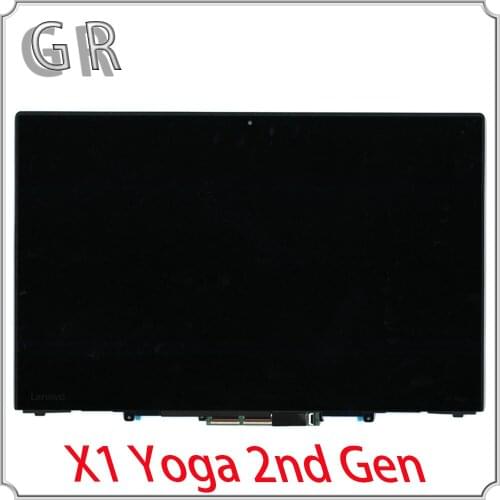 For Lenovo TP NRM, widescreen 4x HD LBO+ AUO Lcd Touch Screen X1 Yoga 2nd Gen 14.0 "Wqhd 40pin Lcd-scherm FRU 01AX897 01LV978