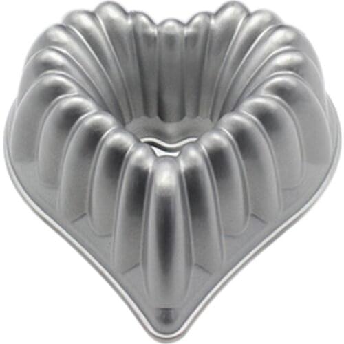 Charlotte Heart Cake Pan,Aluminum Cake Mold DIY Baking Dessert Mousse Cake Kitchen Tool Non-Stick Cake Baking Tray Tool