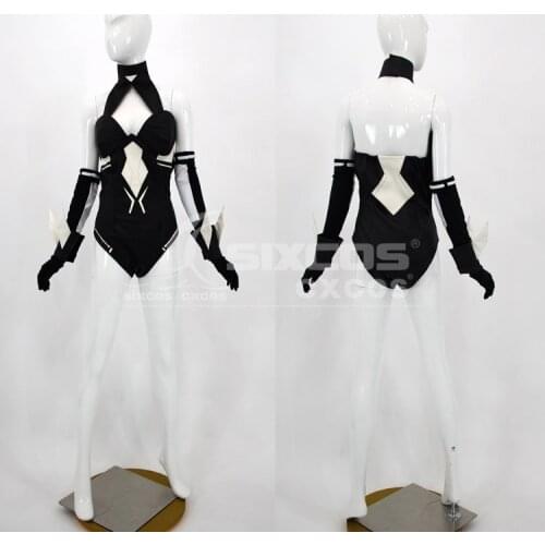 Game Noire Cosplay Costume Black Heart Sexy Combat Jumpsuit Full Set Female Role Play Clothing Custom-Make Any Size