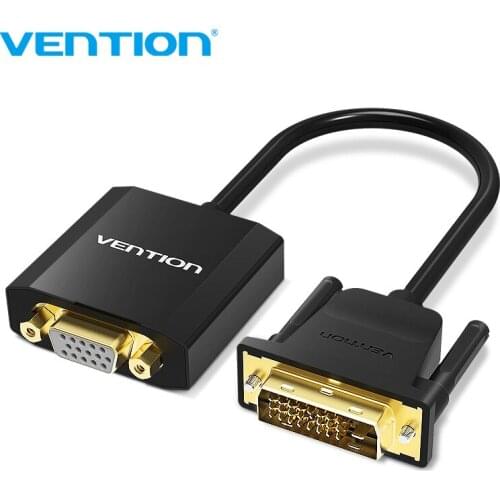 Vention DVI D To VGA Adapter DVI 24+ 1 VGA Converter Cable Digital Analog Audio Converter 1080P for Xbox PS3 Laptop TV box