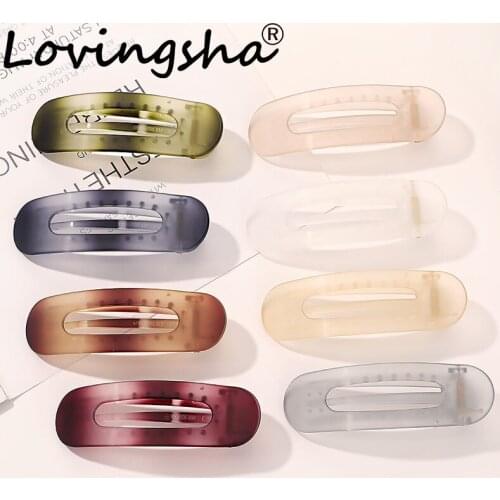 LOVINGSHA Frosted Hair Accessories For Women Ladies Hair Claws Female Hair Crab Clamps Ponytail Hair Girl Holder Rope FC273