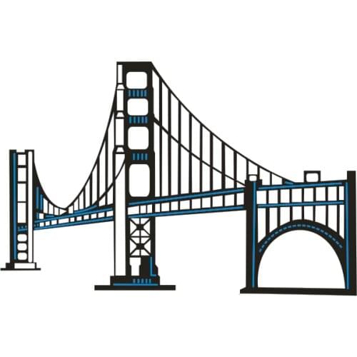 Metal Bridge across the sea die cutting dies for Scrapbooking/DIY Easter wedding Halloween Easter card