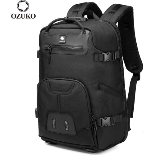 OZUKO Multifunction Anti-theft Men Backpack 15.6inch Laptop Backpacks Male Outdoor Travel Bag Quality Waterproof Bagpack Mochila