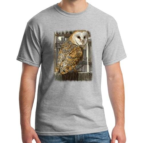 Barn Owl Adults T-shirt Big Owl Tee for Men - 2034C