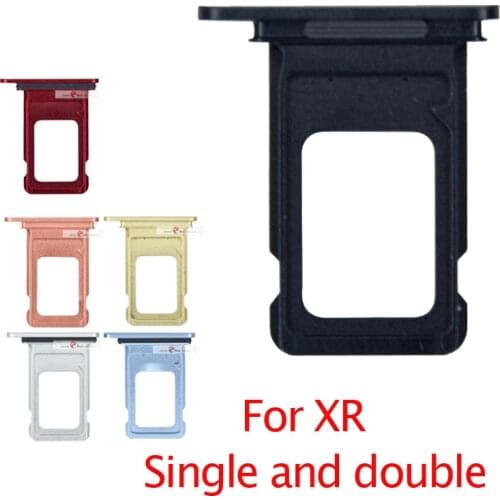 New For iPhone XR Single and double Mobile Phone SIM Card Tray Holder Slot Replacement