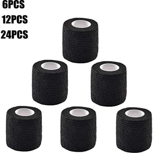 Tattoo Grip Cover Wrap Disposable Cohesive Self Bandage Roll Wrap Elastic Tattoo Grip Tape Tube for Tattoo Machine Tattoo Grip