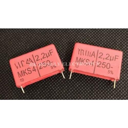 20PCS MKS4 MKS-4 250V 2.2UF 3.3UF 4.7UF P=27.5mm Film Capacitor