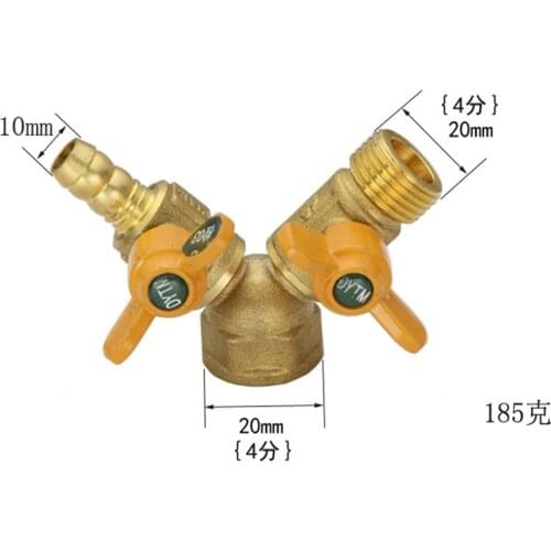 All Copper 4 Points Gas Valve Copper Ball Valve Core Inner And Wire Tee Gas Natural Gas Switch Ball Valve