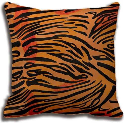Striped Tiger Fur Animal Print Pattern Throw Pillow Decorative Cushion Cover Pillow Case Customize Gift By Lvsure For Sofa Seat