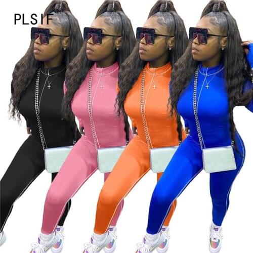 Simple Pure Color Long Sleeve Jumpsuit And Romper Casual Sporty Overalls For Women Autumn Bodysuit