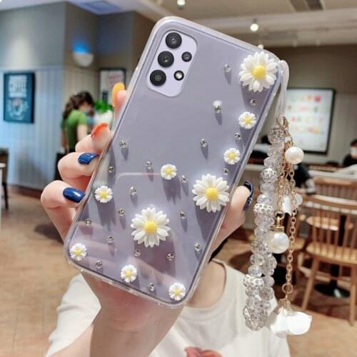 For Samsung Galaxy A32 A72 A42 A52 5G A02S Case Cover A12 M31 A21S M51 M30S M21 A01 A51 A71 Shockproof Bumper Glitter Phone Case