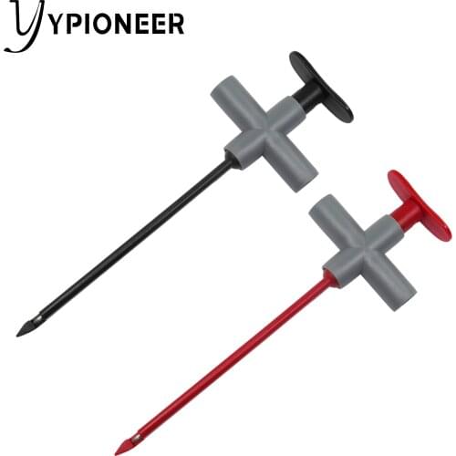 Cleqee P5010 2pcs puncture probe Auto repair multimeter test clip car test tool can connect to 4mm banana plug