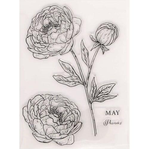 Silicone Clear Stamps for Scrapbooking Flowers Decoration Embossing Folder Craft Rubber Stamp Tools New