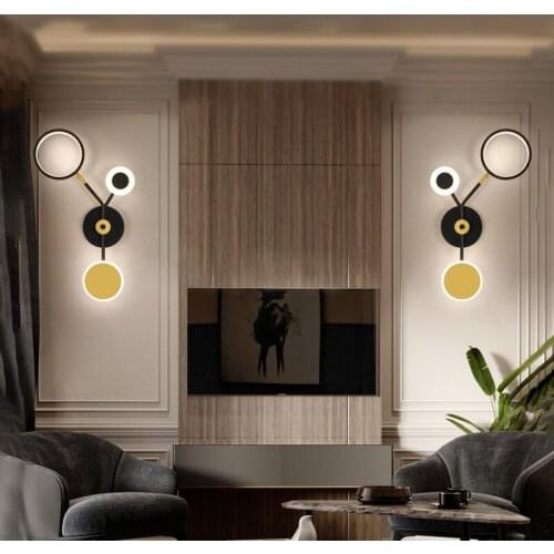 Nordic flower type LED wall lamp bedroom lamp villa corridor lamp childrens room lamp study wall lamp lighting