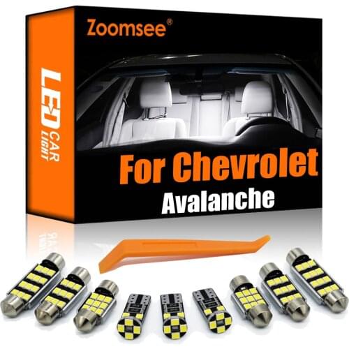 Zoomsee Interior LED For Chevrolet Avalanche 2002-2012 Canbus Vehicle Bulb Indoor Dome Reading Light Error Free Auto Lamp Kit