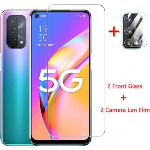 2PCS Tempered Glass for OPPO A93 5G Glass for OPPO A93 5G Film Screen Protector HD Camera Len Film for OPPO A93s 5G