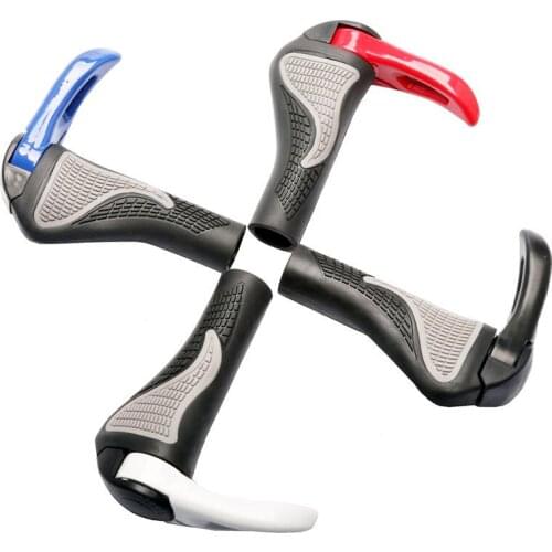 1 pair Bicycle Handlebar Grip Bike Handle Bar Cycling Durable Anti-slip Rubber Mountain bike handlebar Accessories bent bar