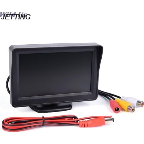 1pcs Car 4.3'' LCD RearView Monitor Night Vision Reverse Image Waterproof LED Camera Car Monitors Accessories