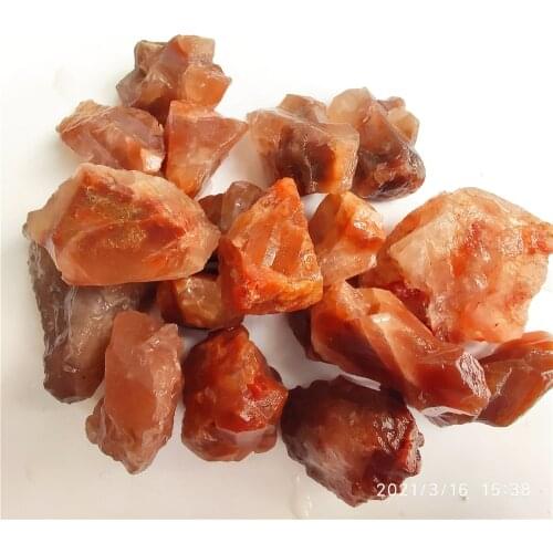 100g Natural Red Crystal Venus Crystal Home Decoration Red Stones Jewelry Processing