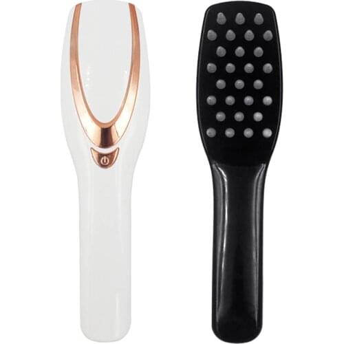 2019 Exquite Cute Useful Tool Magic USB Recharge Anti Hair Loss Phototherapy Electric Vibration Massage Comb