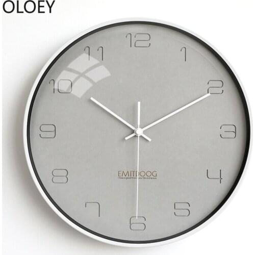 Large Metal Wall Clock Modern Living Room Bedroom Wall Watch Creative Home Farmhouse Decor Wall Clocks Digital Brief Clock